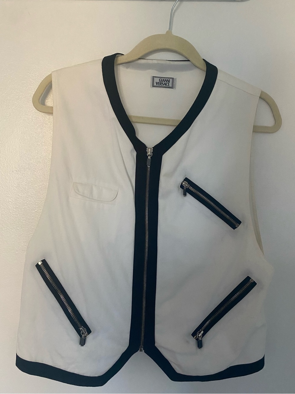 Gianni Versace s/s 1992 cotton vest - size 50